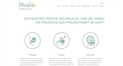 Desktop Screenshot of pressfile.de