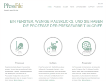 Tablet Screenshot of pressfile.de